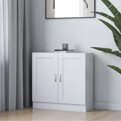 vidaXL Book Cabinet White 82,5x30,5x80 cm Engineered Wood