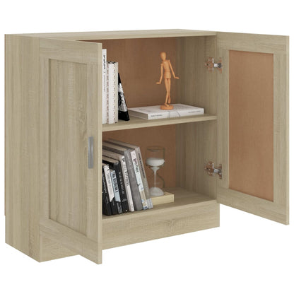 802708 vidaXL Book Cabinet Sonoma Oak 82,5x30,5x80 cm Engineered Wood - Brown