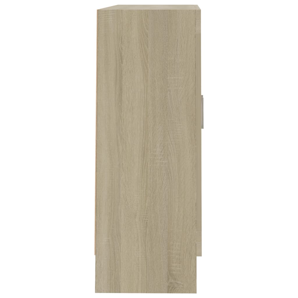 802708 vidaXL Book Cabinet Sonoma Oak 82,5x30,5x80 cm Engineered Wood - Brown