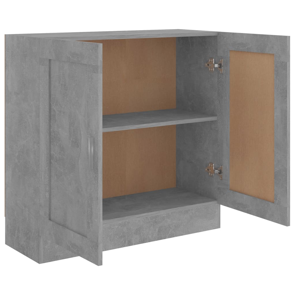 vidaXL Book Cabinet Concrete Grey 82,5x30,5x80 cm Engineered Wood