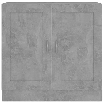 vidaXL Book Cabinet Concrete Grey 82,5x30,5x80 cm Engineered Wood
