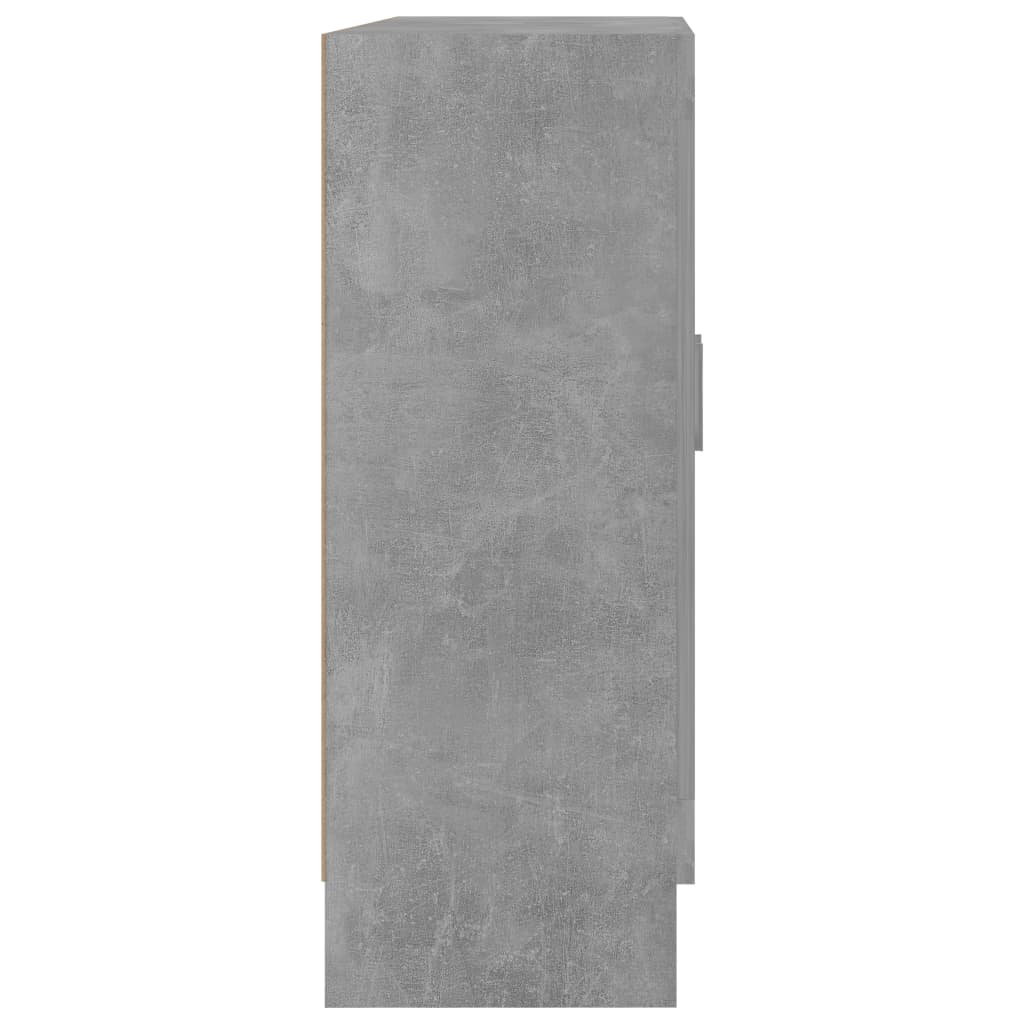 vidaXL Book Cabinet Concrete Grey 82,5x30,5x80 cm Engineered Wood