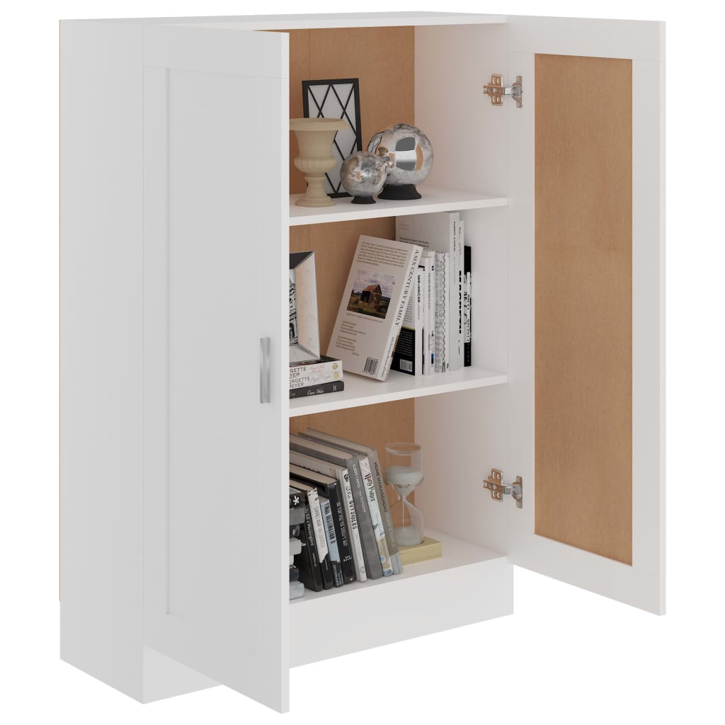 vidaXL Book Cabinet White 82,5x30,5x115 cm Engineered Wood