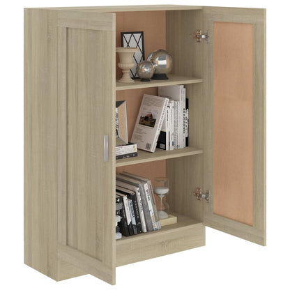 802717 vidaXL Book Cabinet Sonoma Oak 82,5x30,5x115 cm Engineered Wood - Brown