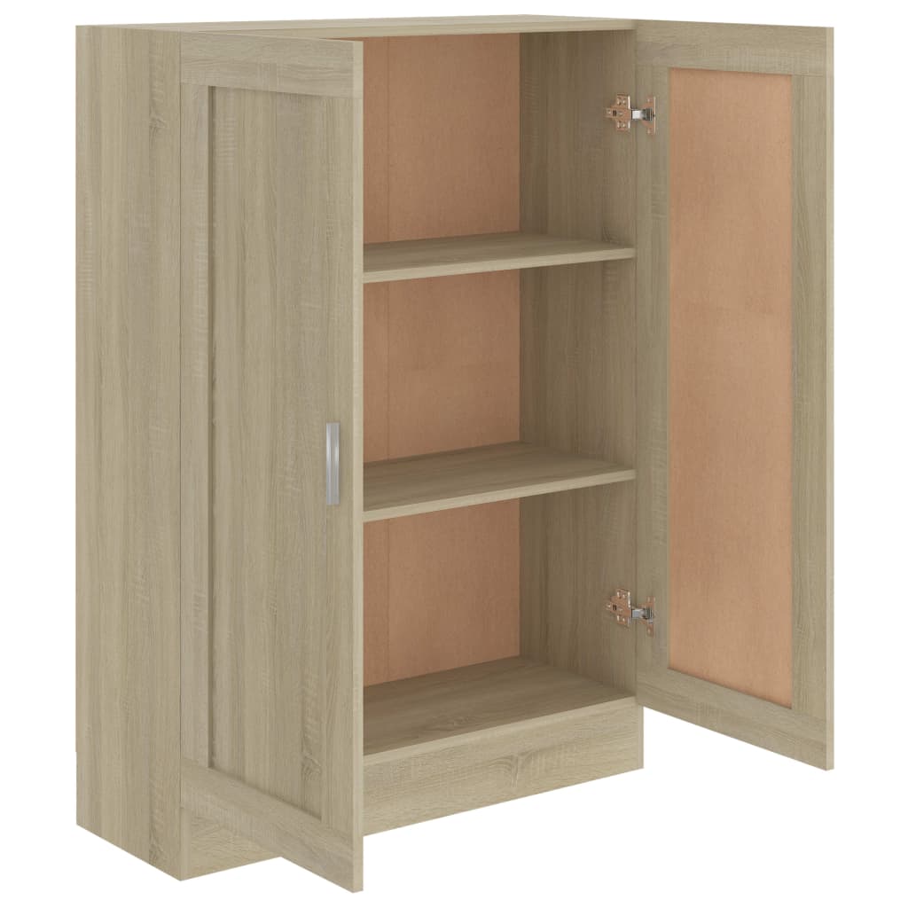 802717 vidaXL Book Cabinet Sonoma Oak 82,5x30,5x115 cm Engineered Wood - Brown