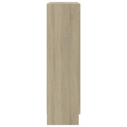 802717 vidaXL Book Cabinet Sonoma Oak 82,5x30,5x115 cm Engineered Wood - Brown