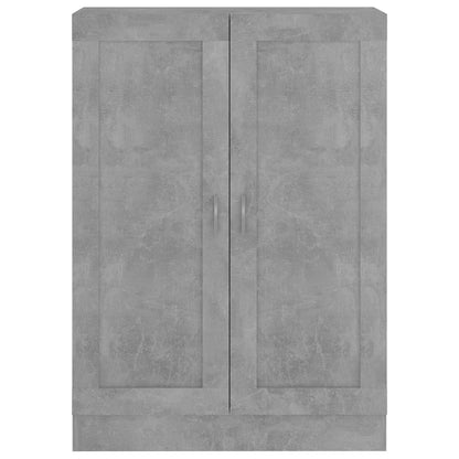 802718 vidaXL Book Cabinet Concrete Grey 82,5x30,5x115 cm Engineered Wood