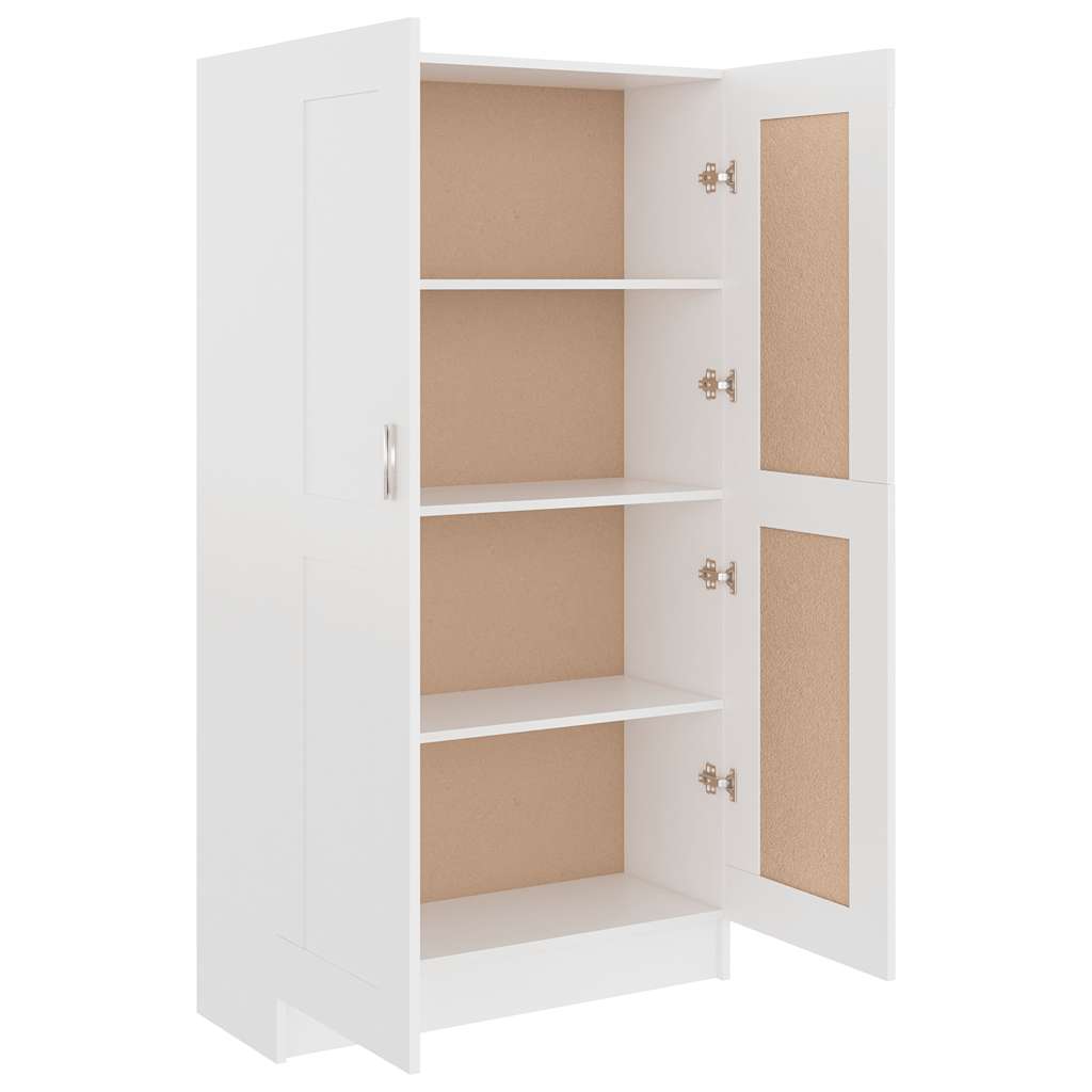 802723 vidaXL Book Cabinet White 82,5x30,5x150 cm Engineered Wood