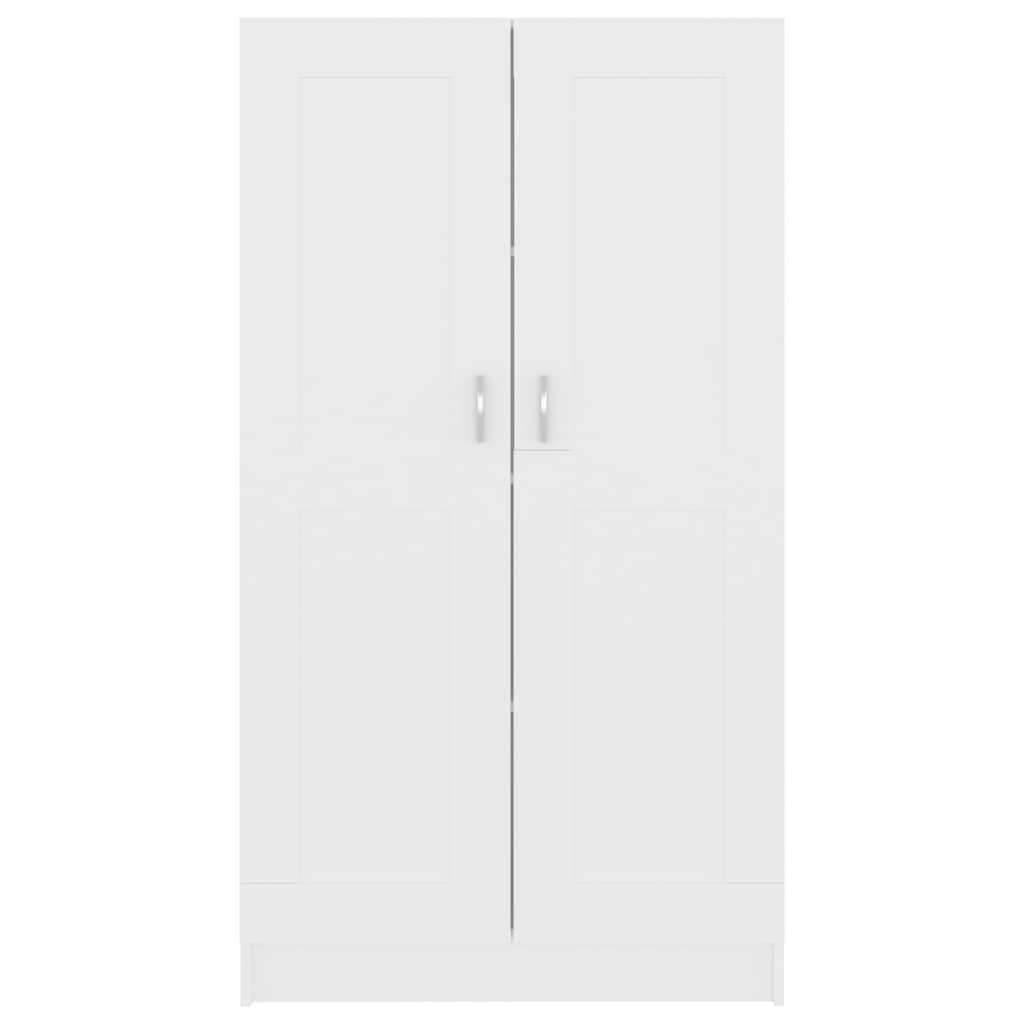 802723 vidaXL Book Cabinet White 82,5x30,5x150 cm Engineered Wood