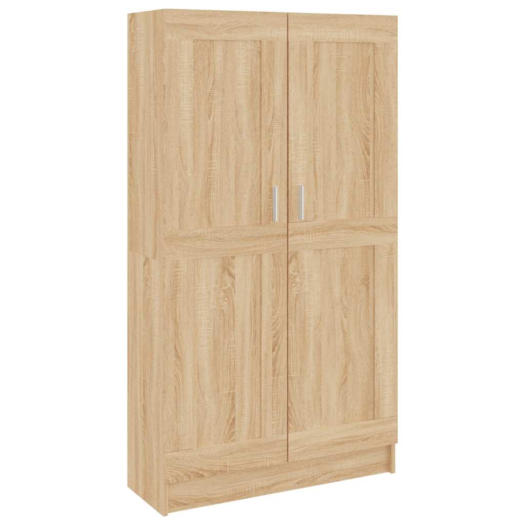 802726 vidaXL Book Cabinet Sonoma Oak 82,5x30,5x150 cm Engineered Wood - Brown