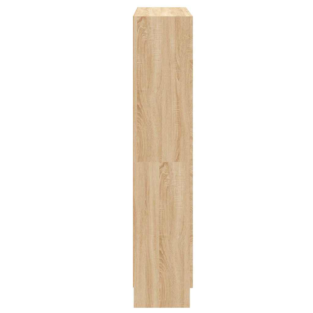 802726 vidaXL Book Cabinet Sonoma Oak 82,5x30,5x150 cm Engineered Wood - Brown