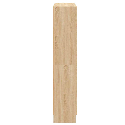 802726 vidaXL Book Cabinet Sonoma Oak 82,5x30,5x150 cm Engineered Wood - Brown