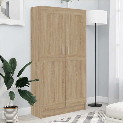 802726 vidaXL Book Cabinet Sonoma Oak 82,5x30,5x150 cm Engineered Wood - Brown