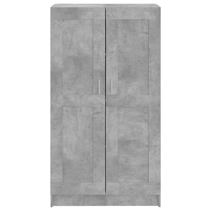 802727 vidaXL Book Cabinet Concrete Grey 82,5x30,5x150 cm Engineered Wood