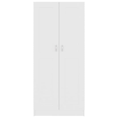 802732 vidaXL Book Cabinet White 82,5x30,5x185,5 cm Engineered Wood