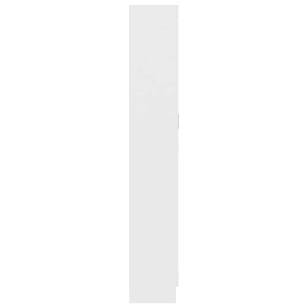 802732 vidaXL Book Cabinet White 82,5x30,5x185,5 cm Engineered Wood