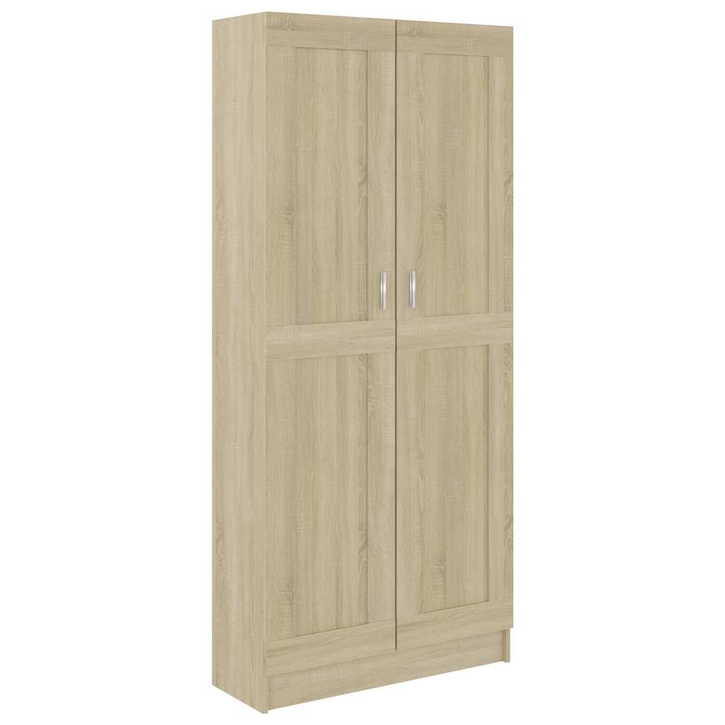 802735 vidaXL Book Cabinet Sonoma Oak 82,5x30,5x185,5 cm Engineered Wood - Brown