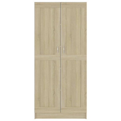 802735 vidaXL Book Cabinet Sonoma Oak 82,5x30,5x185,5 cm Engineered Wood - Brown