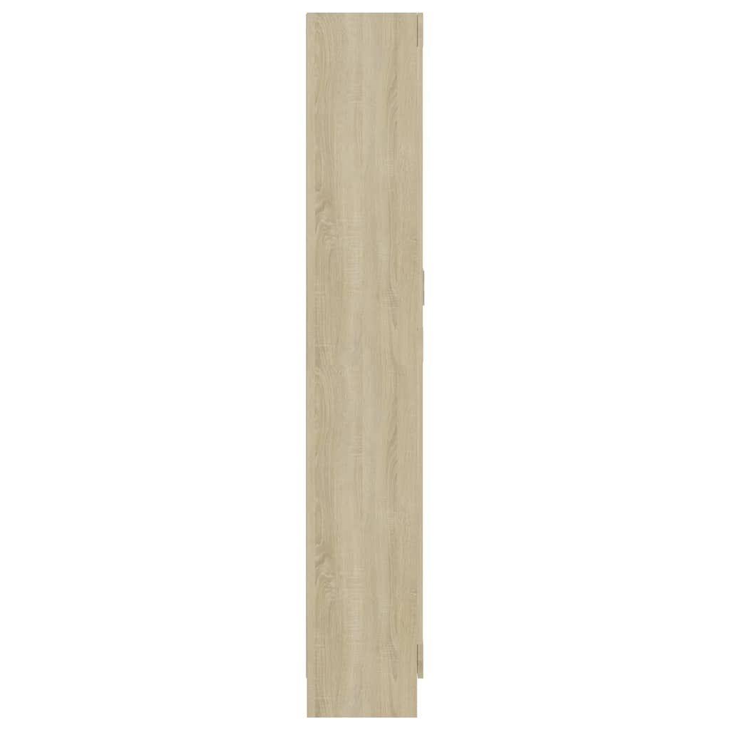 802735 vidaXL Book Cabinet Sonoma Oak 82,5x30,5x185,5 cm Engineered Wood - Brown