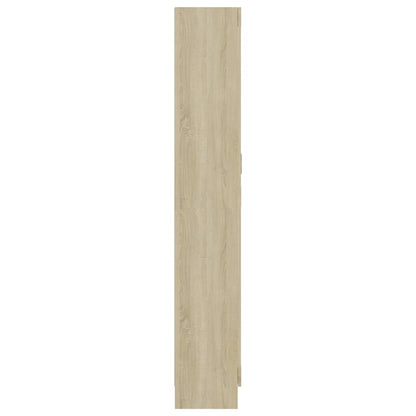 802735 vidaXL Book Cabinet Sonoma Oak 82,5x30,5x185,5 cm Engineered Wood - Brown