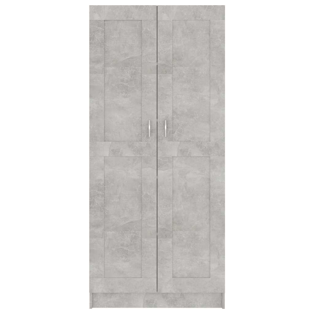 vidaXL Book Cabinet Concrete Grey 82,5x30,5x185,5 cm Engineered Wood