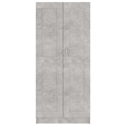 vidaXL Book Cabinet Concrete Grey 82,5x30,5x185,5 cm Engineered Wood