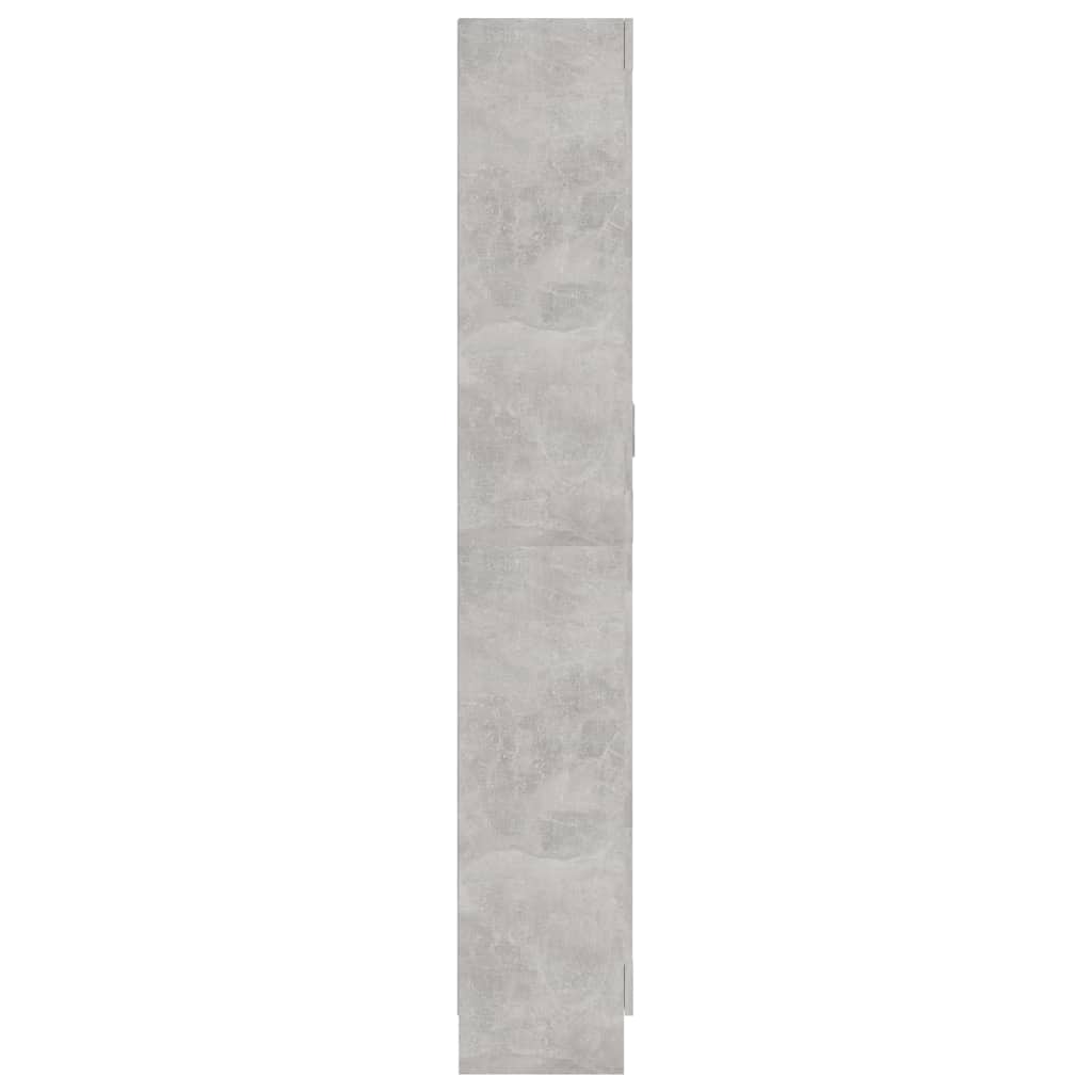 vidaXL Book Cabinet Concrete Grey 82,5x30,5x185,5 cm Engineered Wood