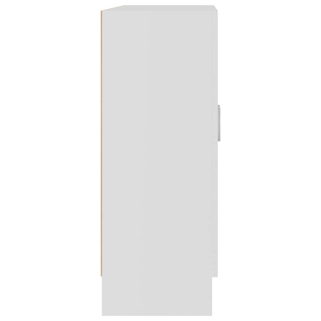 802741 vidaXL Vitrine Cabinet White 82,5x30,5x80 cm Engineered Wood