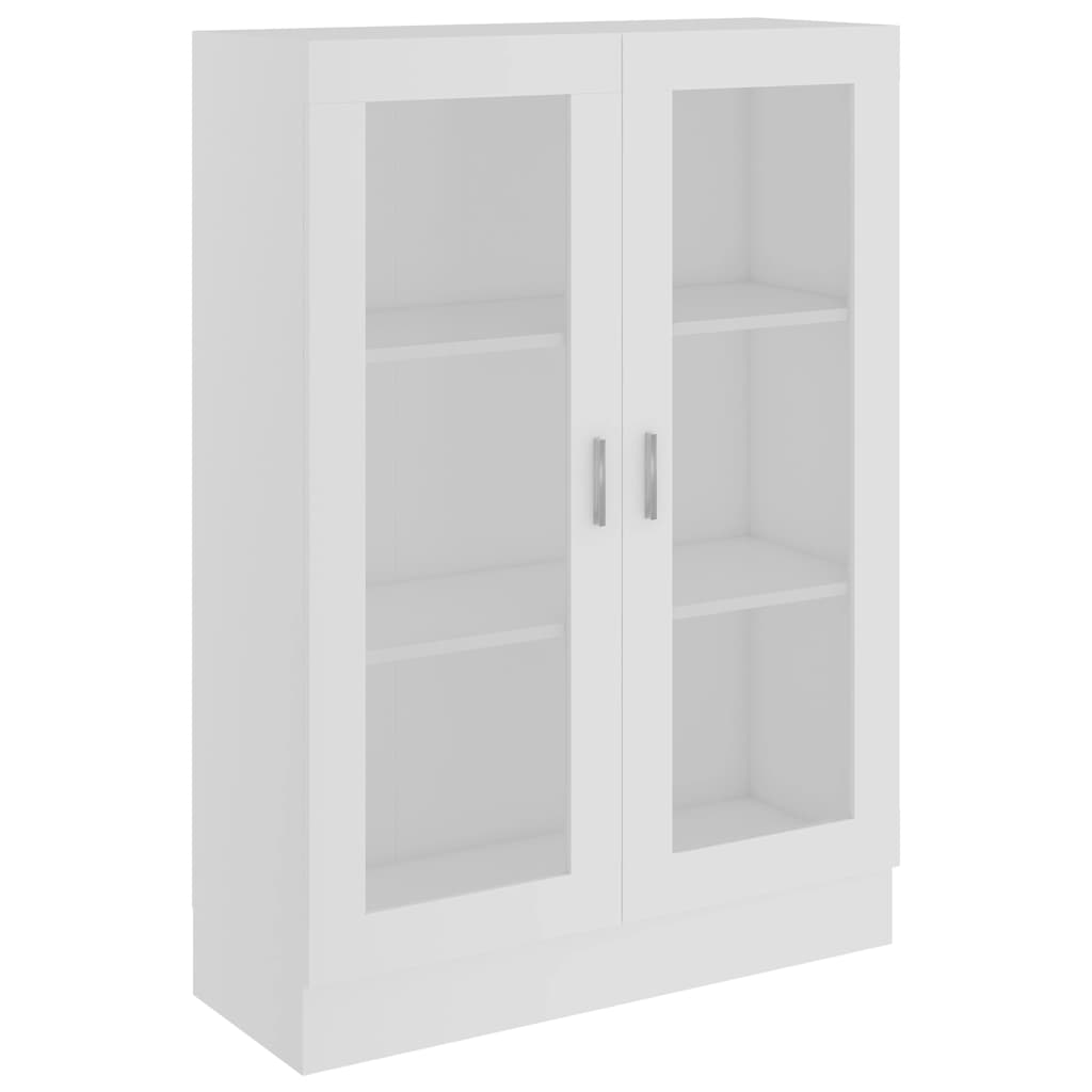 802750 vidaXL Vitrine Cabinet White 82,5x30,5x115 cm Engineered Wood