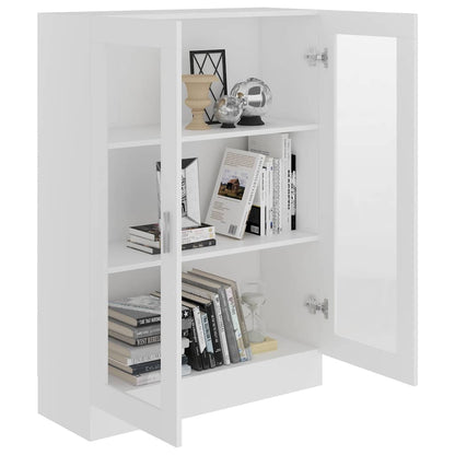 802750 vidaXL Vitrine Cabinet White 82,5x30,5x115 cm Engineered Wood
