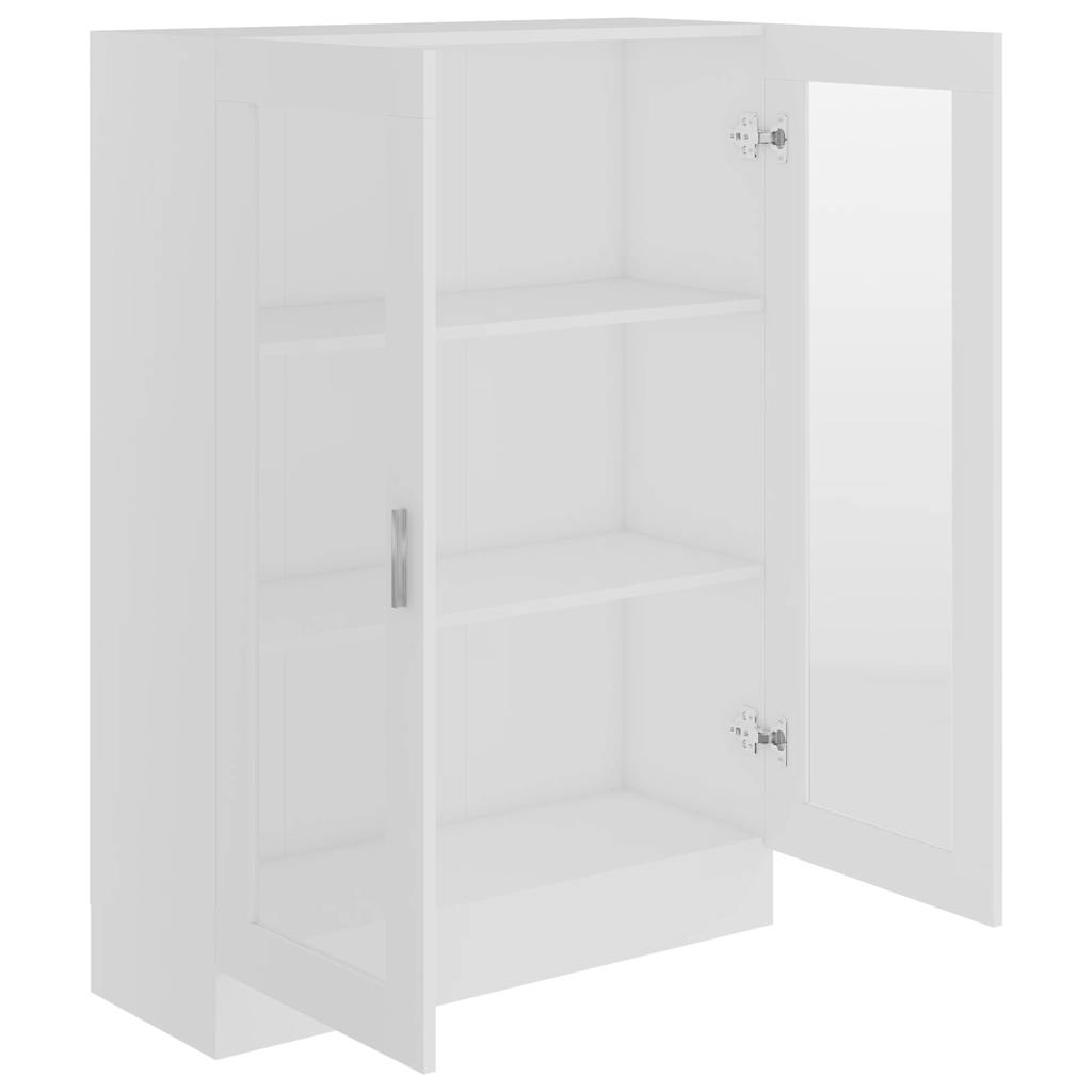 802750 vidaXL Vitrine Cabinet White 82,5x30,5x115 cm Engineered Wood