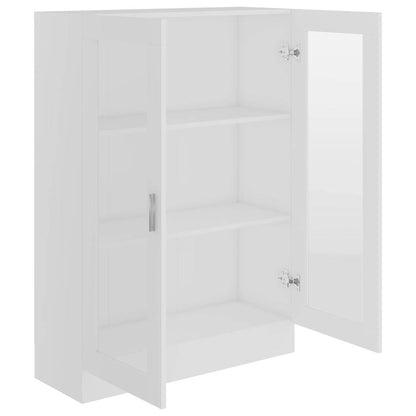 802750 vidaXL Vitrine Cabinet White 82,5x30,5x115 cm Engineered Wood