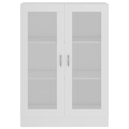 802750 vidaXL Vitrine Cabinet White 82,5x30,5x115 cm Engineered Wood