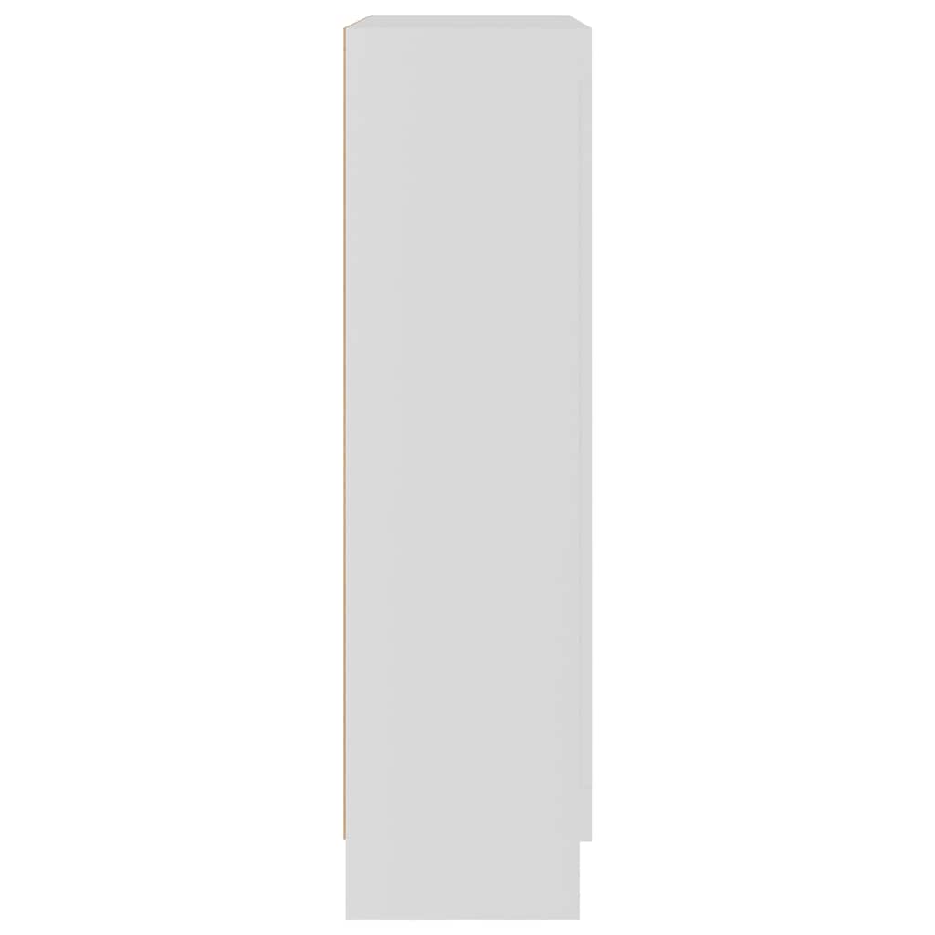 802750 vidaXL Vitrine Cabinet White 82,5x30,5x115 cm Engineered Wood