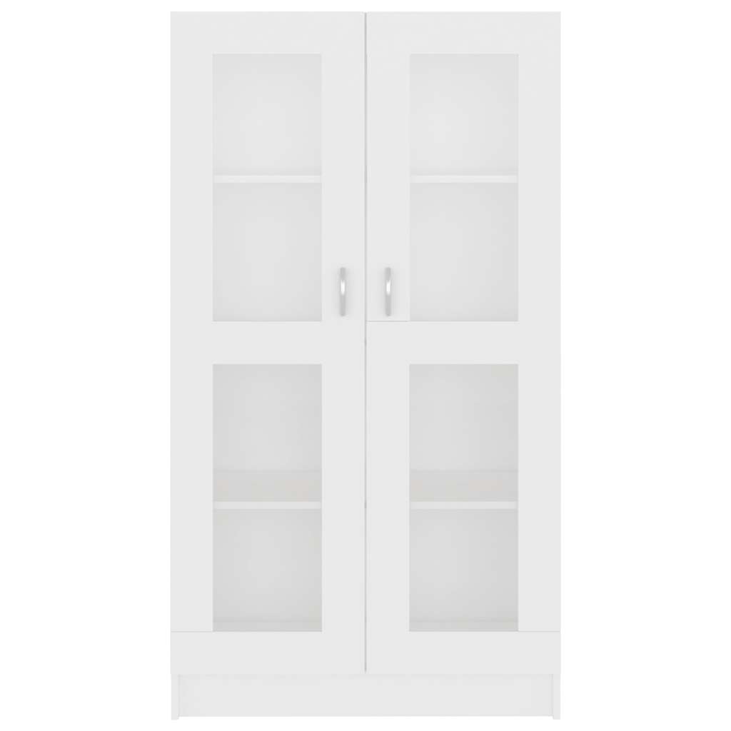 802759 vidaXL Vitrine Cabinet White 82,5x30,5x150 cm Engineered Wood