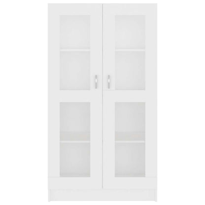 802759 vidaXL Vitrine Cabinet White 82,5x30,5x150 cm Engineered Wood