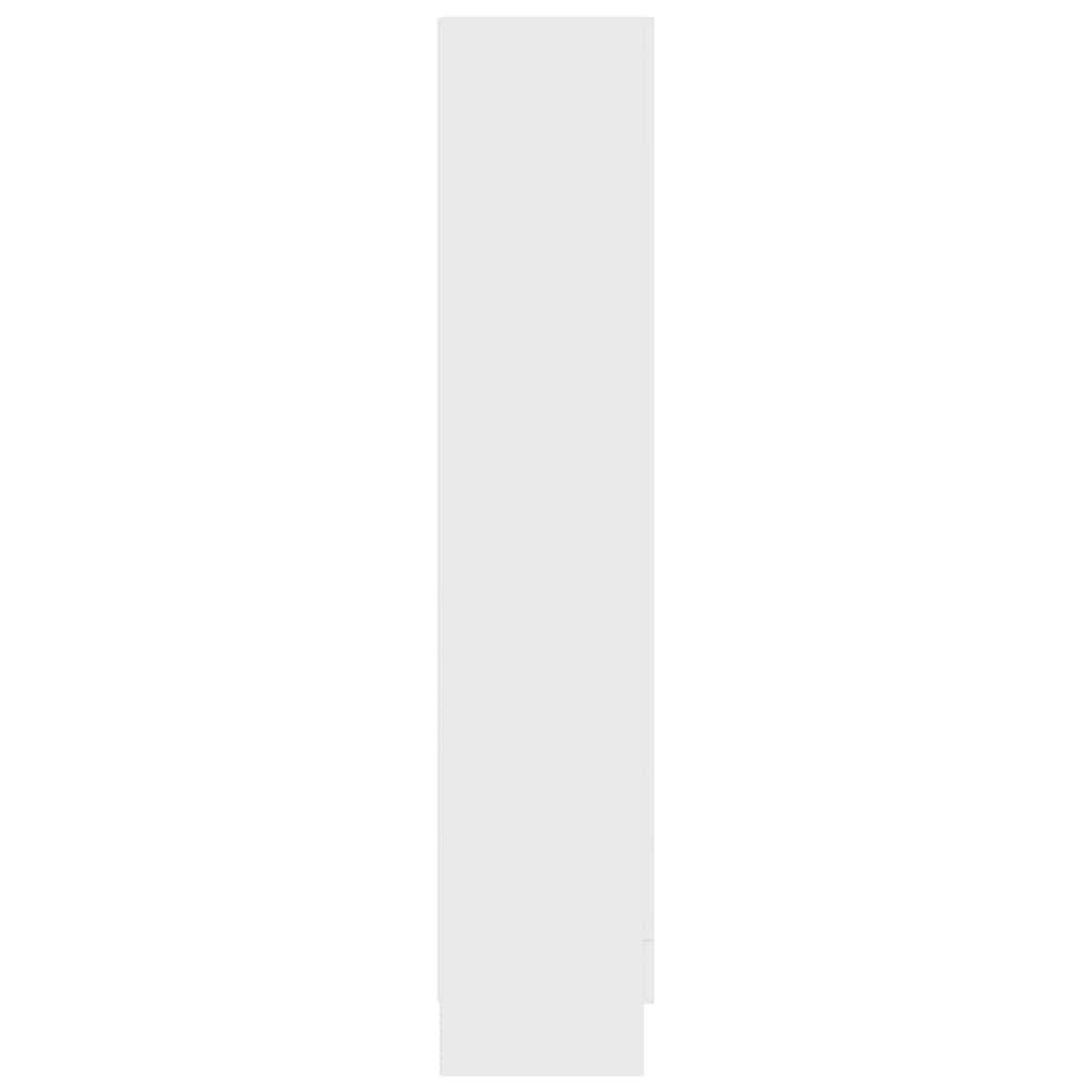 802759 vidaXL Vitrine Cabinet White 82,5x30,5x150 cm Engineered Wood