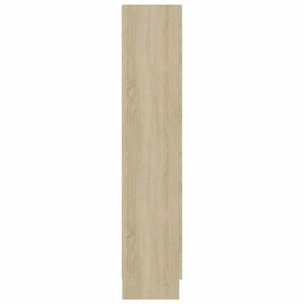 802762 vidaXL Vitrine Cabinet Sonoma Oak 82,5x30,5x150 cm Engineered Wood - Brown