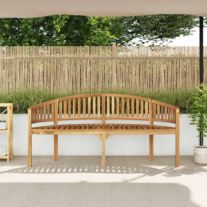 vidaXL Garden Bench | Natural Teak | Solid Teak Wood | Large | Durable - Brown - 180 cm