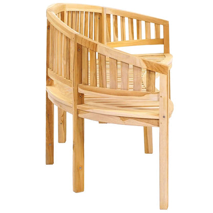 vidaXL Garden Bench | Natural Teak | Solid Teak Wood | Large | Durable - Brown - 200 cm