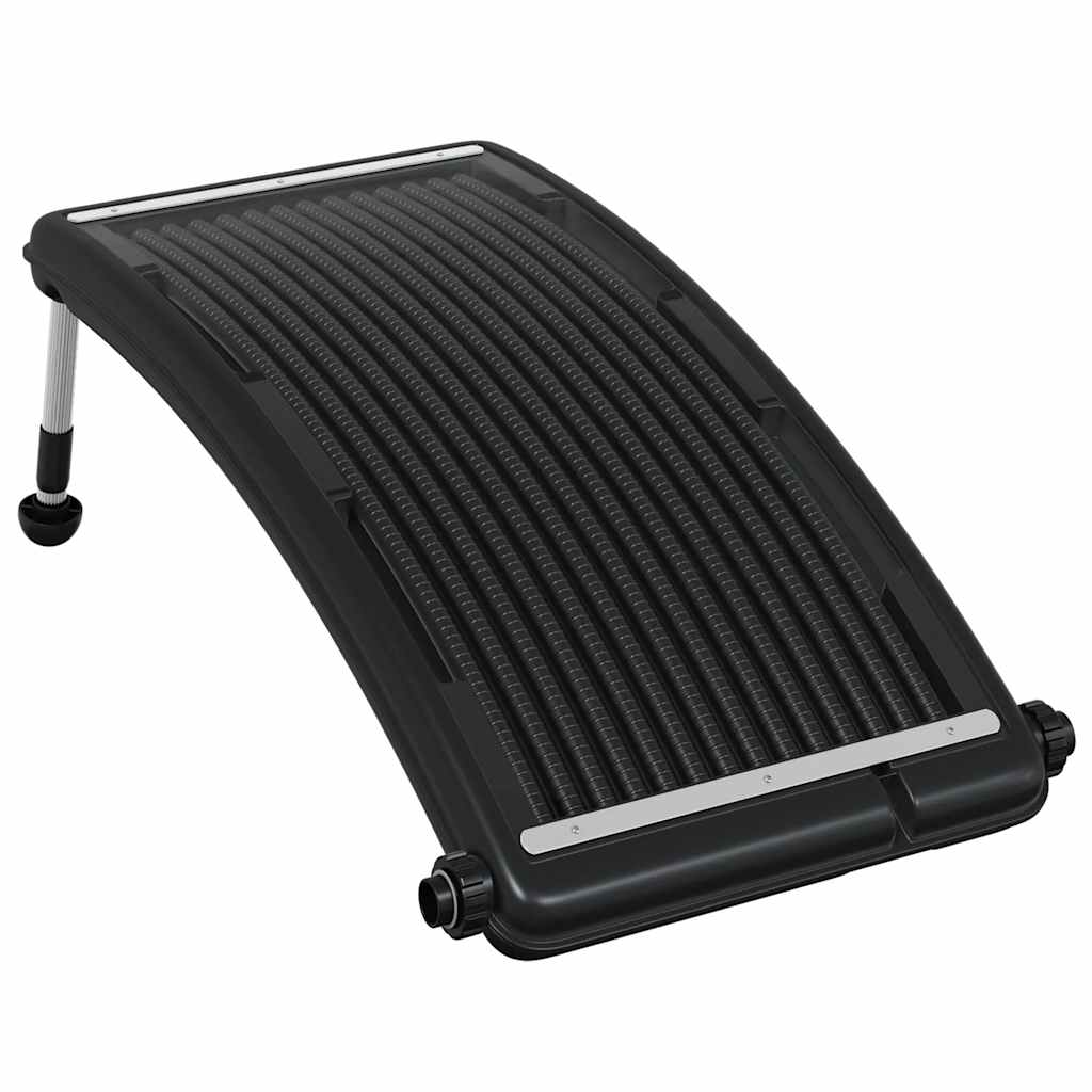 vidaXL Curved Pool Solar Heating Panel 110x65 cm - Black