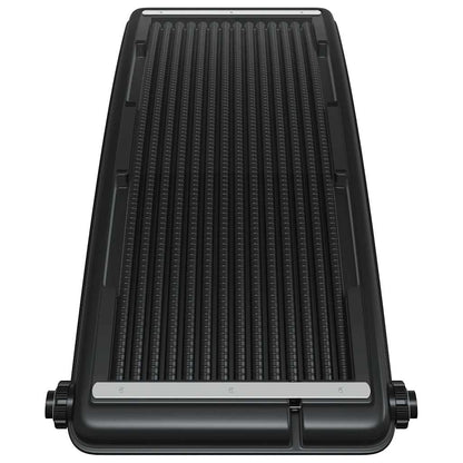 vidaXL Curved Pool Solar Heating Panel 110x65 cm - Black