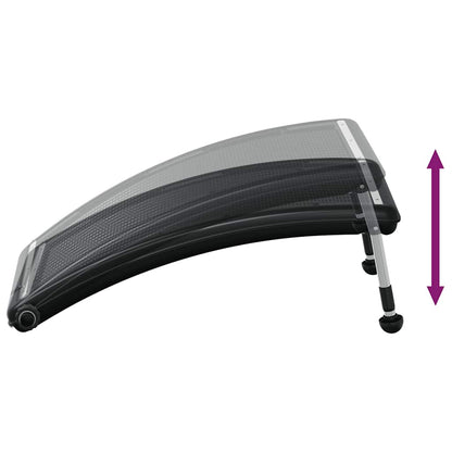 vidaXL Curved Pool Solar Heating Panel 110x65 cm - Black