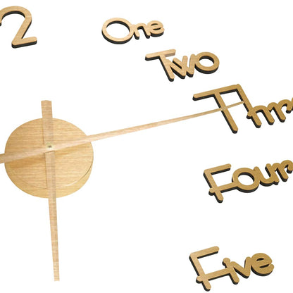 325154 vidaXL 3D Wall Clock Modern Design Gold 100 cm XXL