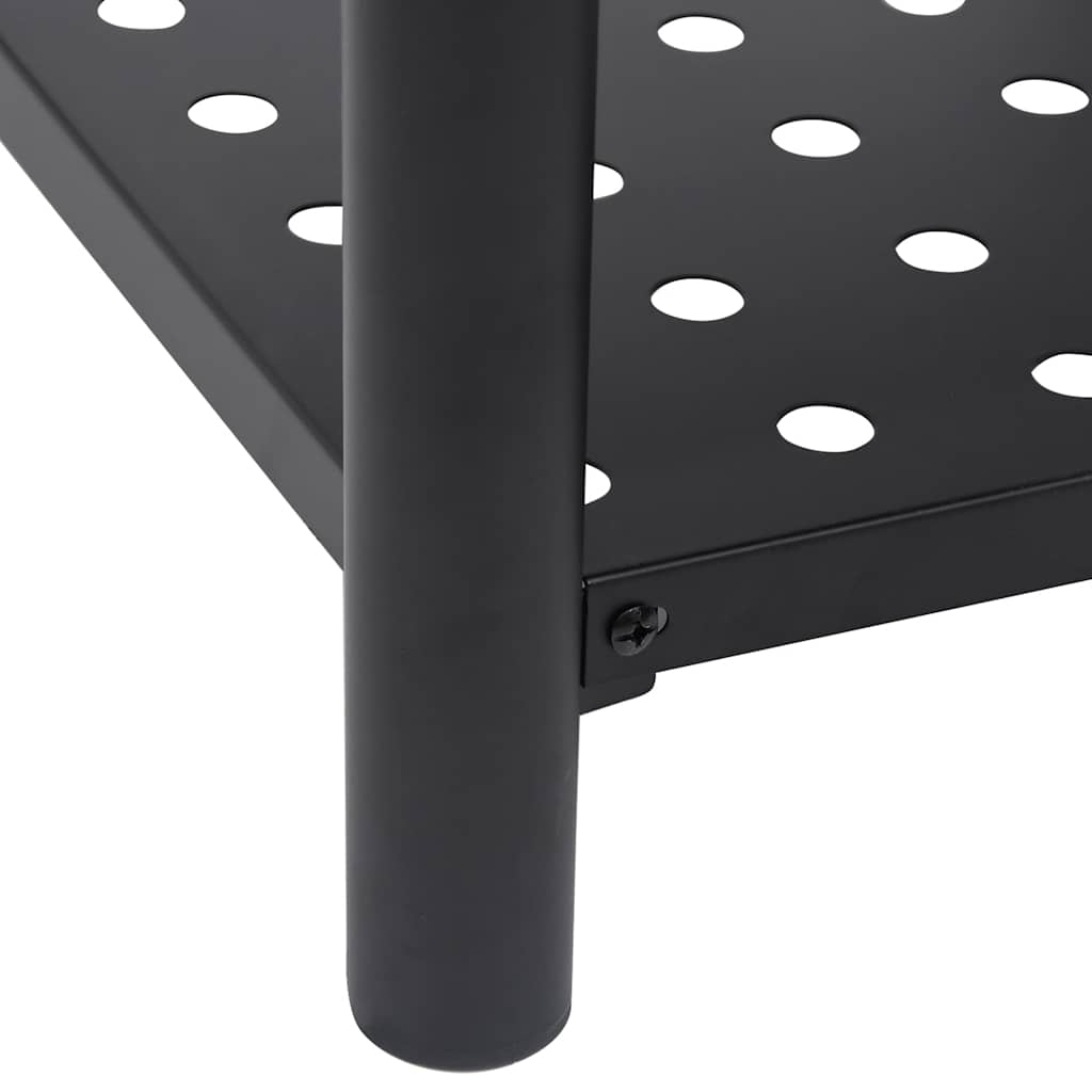 vidaXL Fire Pit with Poker 54x54x55 cm Steel - Black