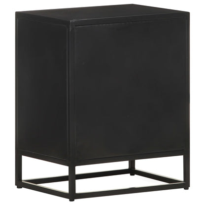 vidaXL Bedside Cabinet 40x30x50 cm Rough Mango Wood - Brown - 60862
