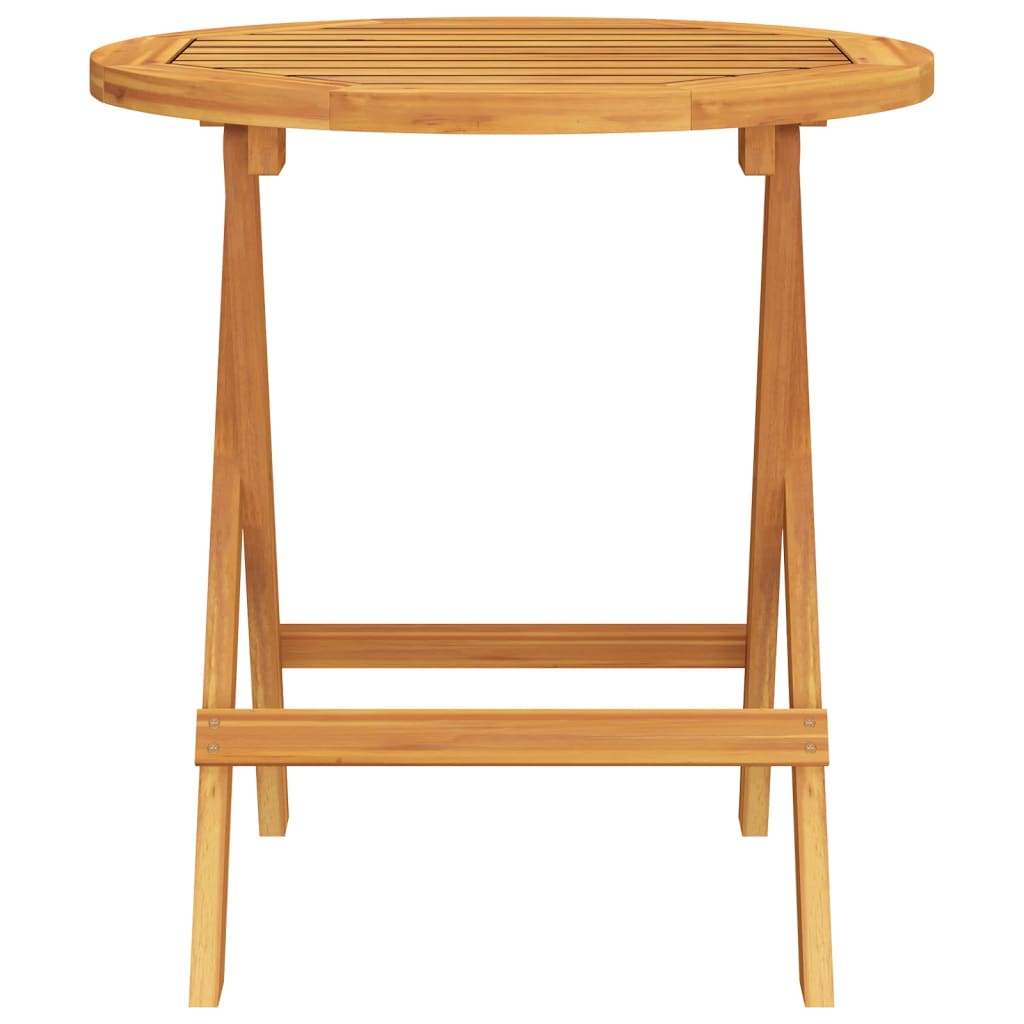 vidaXL Bistro Table Ø46x47 cm Solid Wood Acacia - Brown