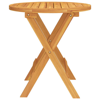 vidaXL Bistro Table Ø46x47 cm Solid Wood Acacia - Brown