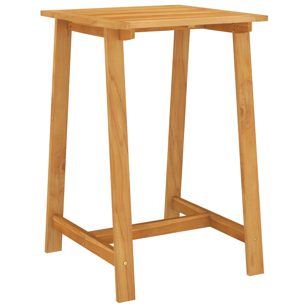 vidaXL Garden Bar Table 70x70x104 cm Solid Acacia Wood - Brown