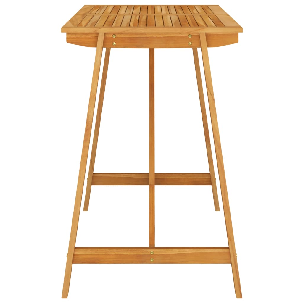 vidaXL Garden Bar Table 140x70x104 cm Solid Acacia Wood - Brown